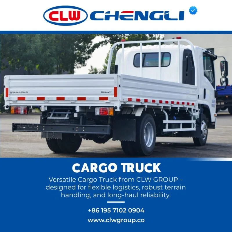 Rear-right side of CLW GROUP cargo platform truck