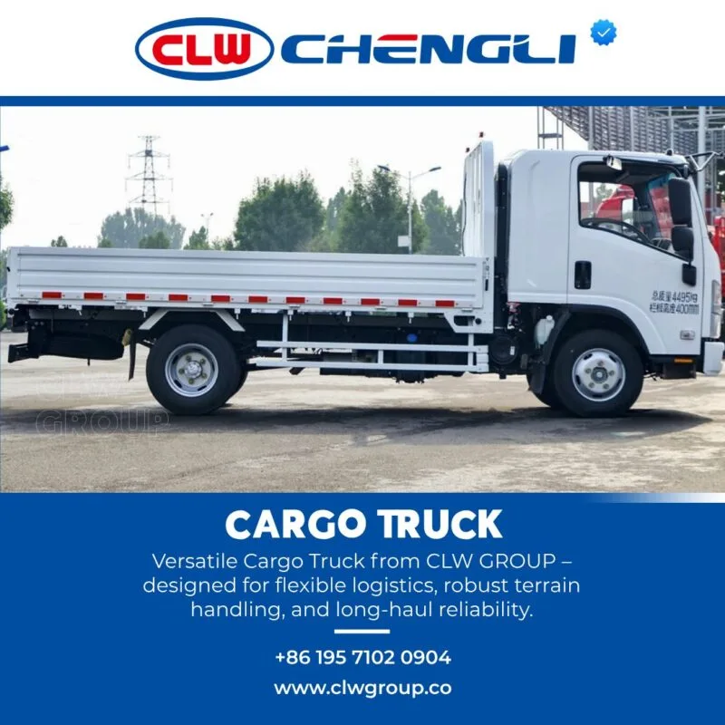 Right profile of CLW GROUP delivery truck