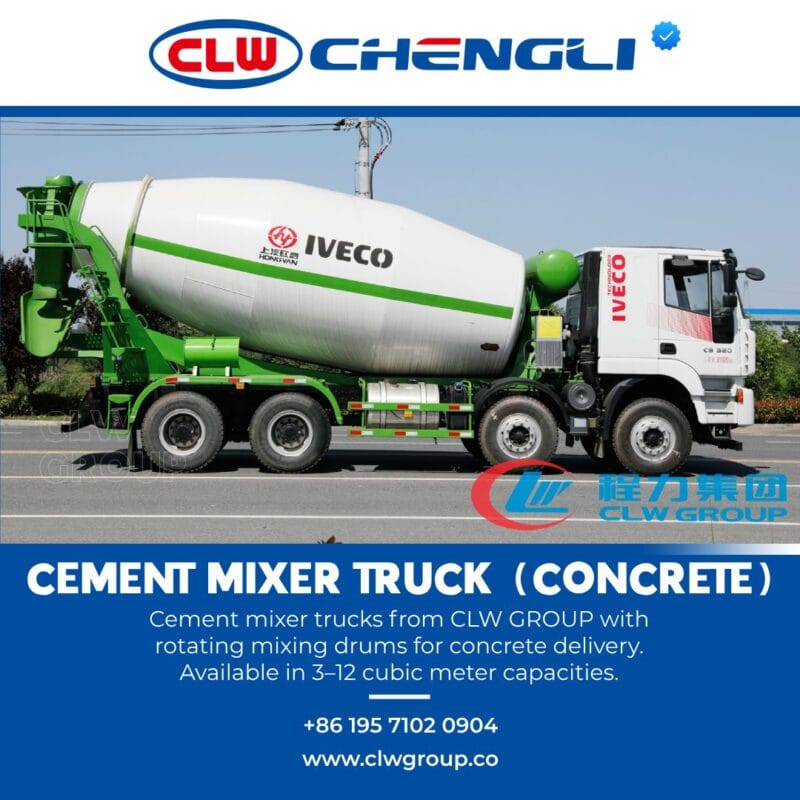 Right profile of CLW GROUP cement truck