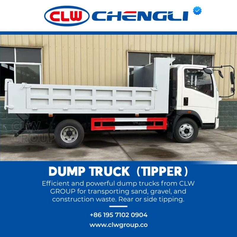 Right side of CLW GROUP construction tipper