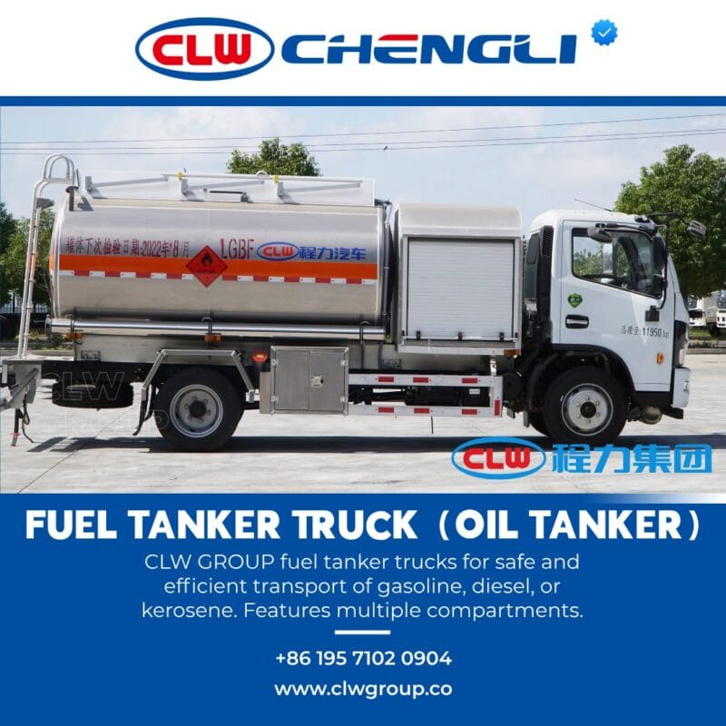 Right side of tanker with compartment valve panel