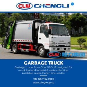 Corner angle of CLW GROUP garbage truck