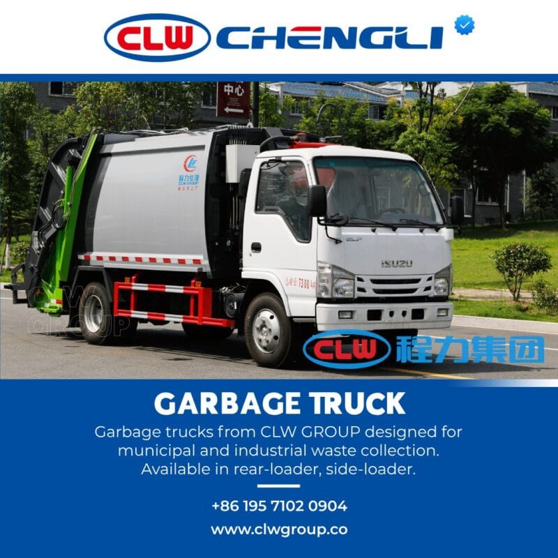 Corner angle of CLW GROUP garbage truck