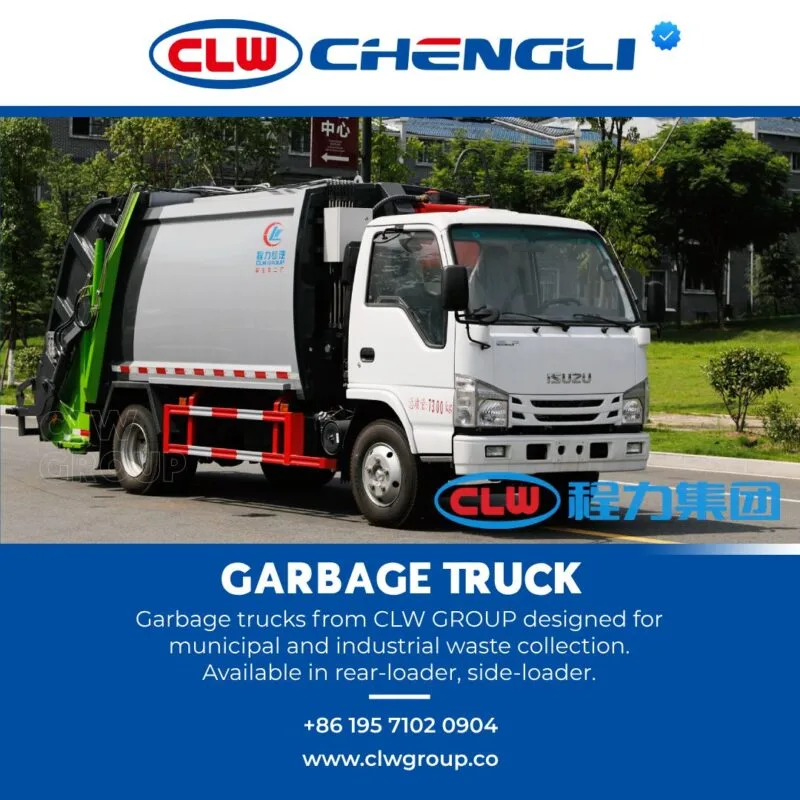 Corner angle of CLW GROUP garbage truck