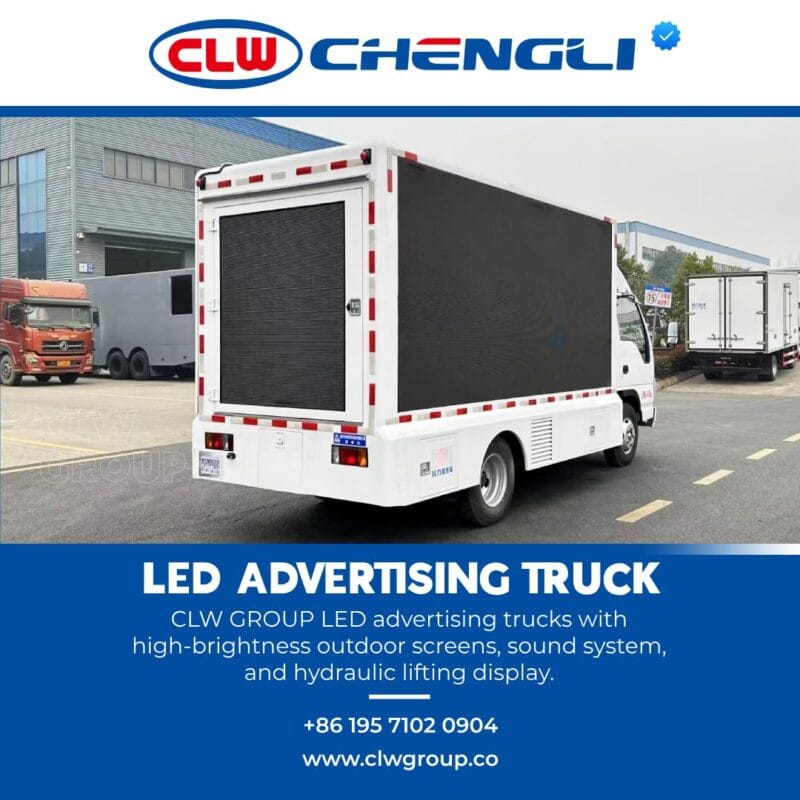 Billboard visible from corner with safety reflectors