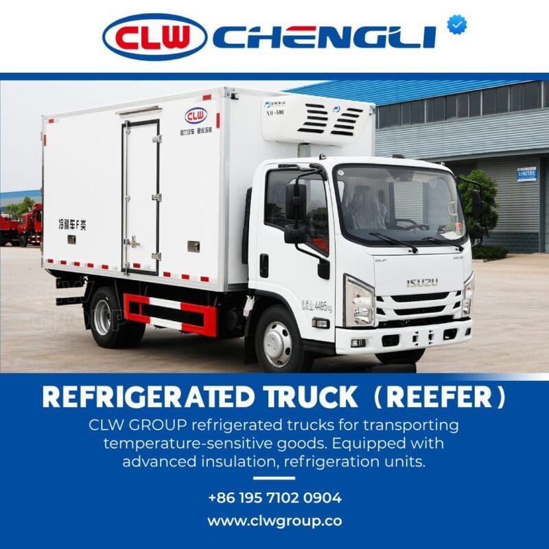 Diagonal front-left of cold-chain truck