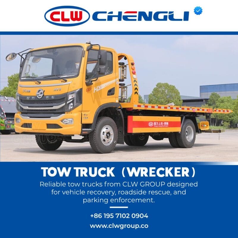 CLW GROUP tow truck diagonal front-right view