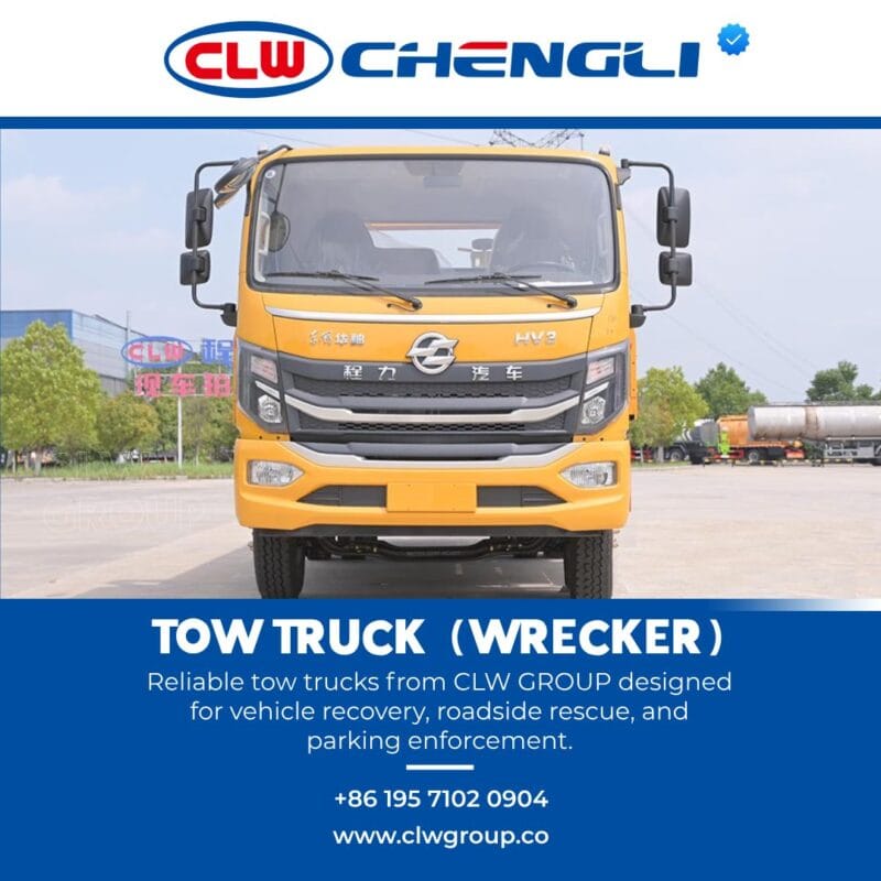 Front view of CLW GROUP recovery truck