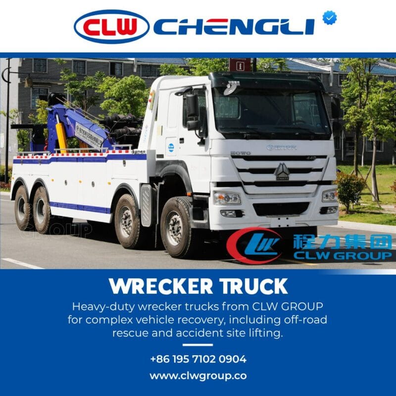 Front-left angle of CLW GROUP rescue truck