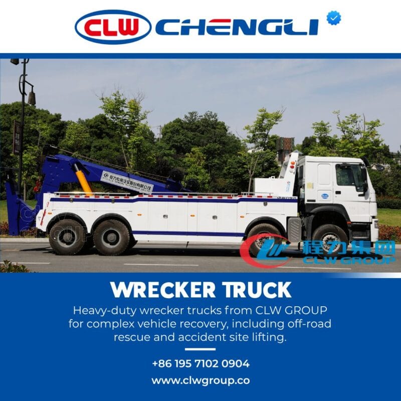 Right side of CLW GROUP vehicle recovery truck